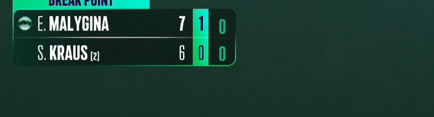 overlay at 7-6, 1-0