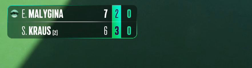 overlay at 7-6, 2-3