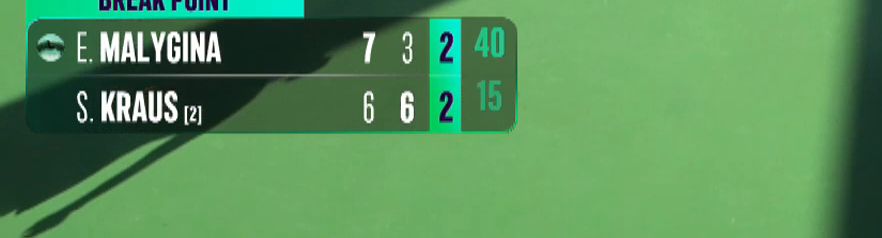 overlay at 7-6, 3-6, 2-2