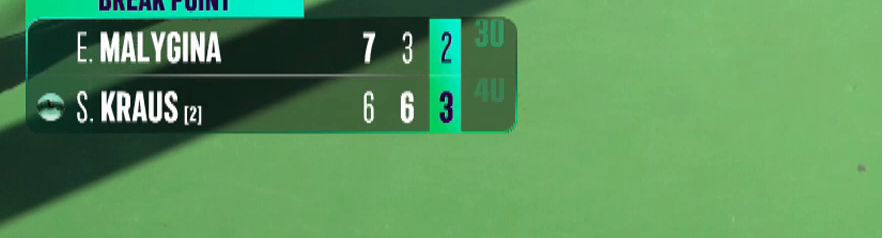 overlay at 7-6, 3-6, 2-3